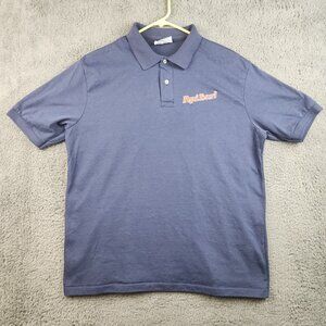 Vintage 90's Pepsi Promo Polo Shirt Mens Extra Large Navy Blue USA Made Beverage